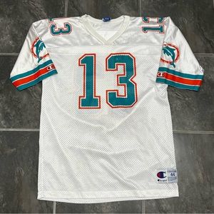 Vintage 90s Dan Marino #13 Miami Dolphins Champion Jersey Size 44 Large